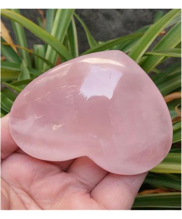Crystal Rough 1 pcs Natural Pretty Pink Quartz Crystal Heart Decoration - Buy Online on GoSupps.com