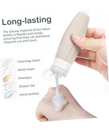 PartyKindom 1 Set Silicone Bottle Set Travel Bottle Travel Containers for Toiletries Travel Shampoo Lotion Dispenser Travel Toiletry Containers Clamshell Storage Set Bottle - Buy Online on GoSupps.com