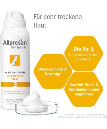 Allpresan Allpresan Special Foam No. 3 Foot Foam Cream for Very Dry Skin For the daily care of very dry feet 2 x 125 ml - Buy Online on GoSupps.com