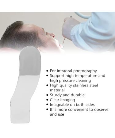 Natudeco Stainless Steel Oral Reflector Mirror - Double-Sided Fog-Resistant Dental Photography Tool for Orthodontics - Buy Online on GoSupps.com