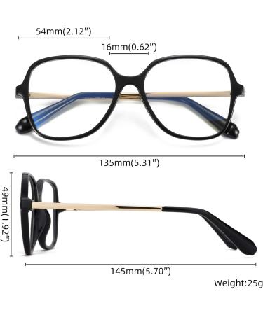 ZENOTTIC Blue Light Blocking Glasses for Women with Stylish Eyeglasses Chain - Black - Buy Online on GoSupps.com
