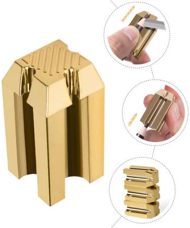 Housoutil 1pc Eyebrow Pencil Sharpener Cosmetic Sharpener Mini Pencil Sharpener Colors Pencil Empty Nasal Spray Bottle Makeup Sharpener Portable Plastic Spray Gold Pencil Pen - Buy Online on GoSupps.com