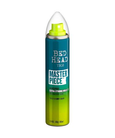 TIGI Bed Head Masterpiece Shiny Hairspray Strong Hold Travel Size 2.4 oz and Hard Head Extra Strong Hold Hairspray Travel Size 3 oz Bundle - Buy Online on GoSupps.com