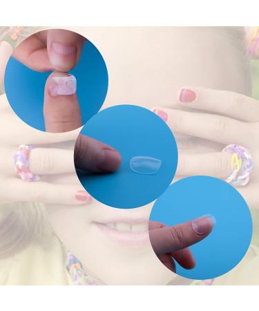 Savita 600 Pcs Full Cover Short Acrylic Fake Nails for Kids - Children Nail Art Supplies & Tips - Buy Online on GoSupps.com