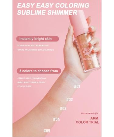 Highlighting and Finishing - Fairy Highlighter Natural Stereo Contour Collarbone Patting Powder Highlighting Makeup (05) - Buy Online on GoSupps.com