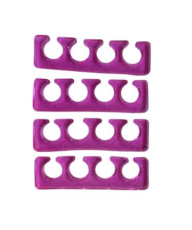 FRAVA Gel Toe & Finger Separators Toe Stretcher Toe Spacers Toe Dividers. Perfect for Pedicure Manicure Yoga Toes & Painting Nails (2 Pairs 4 x Pink)