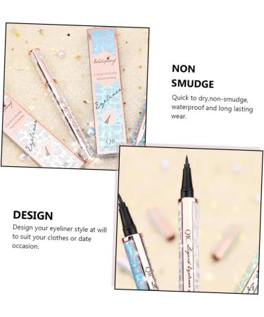 Didiseaon 3pcs No Smudge Eyeliner Liquid Eyeliner Waterproof Plastic Miss Household Retouching Pen - Buy Online on GoSupps.com