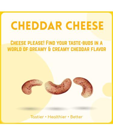 Alcoeats Cheddar Cheese Flavored Cashews - Halal Paleo All Natural Snack - Premium Quality 16 Oz Pack for Adults and Kids - Buy Online on GoSupps.com