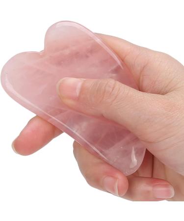 Ververt Touch Facial Massage Roller Set - Handmade Rose Quartz & Jade Eye Cushion Scraper for Radiant Skin - Buy Online on GoSupps.com