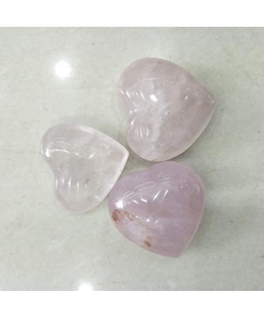 Rose Quartz Heart Crystals Natural Stones and Minerals Quartz Rose - (Color: 160-200Gram) - Buy Online on GoSupps.com