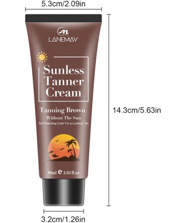 Sunless Self Tanner Cream Sunless Tanning Lotion Tanning Cream Black Cream Self Tanning Cream for Natural-Looking Tanning- Sun-free Body Sun Tanning - Nourishing Moisturized - Buy Online on GoSupps.com