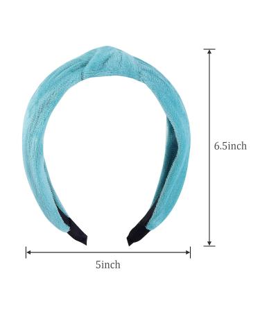 Deviegath 12 Pack Knotted Headbands for Women - Leopard Print & Solid Color Fashion Turban Hair Hoops - Buy Online on GoSupps.com