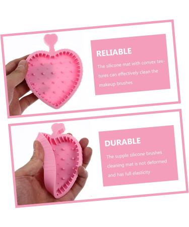 minkissy Makeup Brush Cleaning Pad Dryer Cleaner Gloves for Cleaning Makeup Foundation Brush Portable Brush Beauty Brush Cleaning Bowl Brush Cleaner Pink Foldable Makeup Pad 12x9cm Pink - Buy Online on GoSupps.com