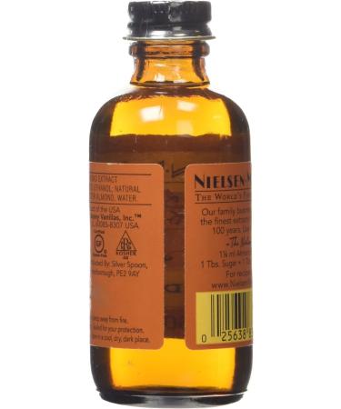 Nielsen-Massey Pure Almond Extract 60ml Certified gluten-free The World's Finest Flavours Kosher - CRC Premium Quality Almond Extract Can Use Christmas Cake - Buy Online on GoSupps.com