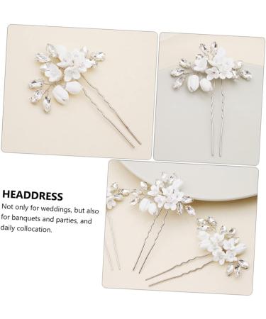 minkissy 1pc Hairpin Bridesmaid Hair Pin Flower Hair Clip Hair Fork Retro Wedding Party Headpiece Bridal Hair Jewelry Wedding Hair Clips Hair Pin for Women Hair Stick Alloy Simple - Buy Online on GoSupps.com