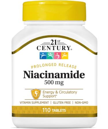 21st Century Niacinamide 500 mg Tablets Prolonged Release - 110 ct Pack of 2