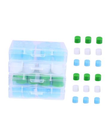 NOLITOY Swimming Ear Protector 24 Pairs 1 Set Silicone Silicone Anti- Noise Reusable Shooting Noise Cancelling Earbuds Anti-Noise Noise Reduction Swimmers