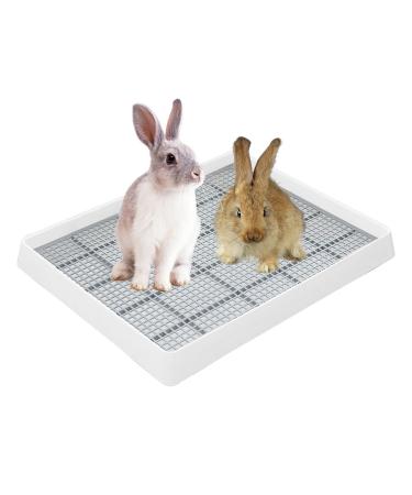 Kyaoayo rabbit cat toilet oversize pet toilet urine pan rabbit cage toilet puppy toilet tray for baby rabbits guinea pigs chinchillas ferret (XXL)