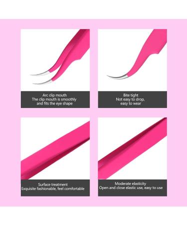Professional Curved Eyelash Extension Tweezers - Stainless Steel for Precision Application | Shop Internationally - Buy Online on GoSupps.com