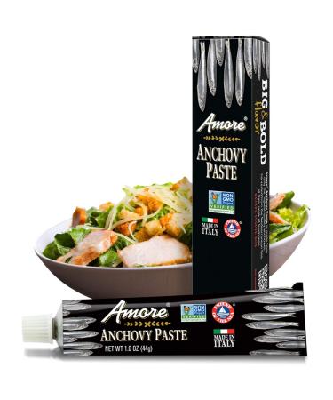 Amore Anchovy Paste - 1.6 oz (Pack of 12) | Rich Flavor for Cooking & Recipes - Buy Online on GoSupps.com