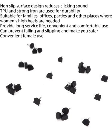 High Heel Tip Accessories - TPU Polyurethane Reduces Clicking Sound for Parties & Offices - Buy Online on GoSupps.com