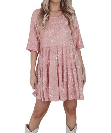 Hanxiulin Women's Vintage Party Dress | Long-Sleeved Cocktail & Mini Dresses with Heart Neckline in Red - Buy Online on GoSupps.com