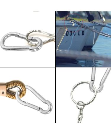Mixiflor Stainless Steel Swivel Eye Snap Hook Set - 5pcs Flag Pole Clips & Carabiner Diving Clips for Bird Feeders, Pet Chains, and More - Buy Online on GoSupps.com