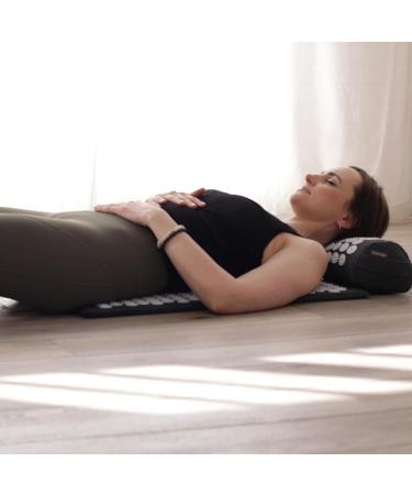 Yoga-Mad Acupressure Pillow for Neck & Shoulders | Acupuncture Massage Roll | Stress Relief & Back Pain Relief Pillows - Buy Online on GoSupps.com