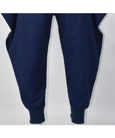 CLANMILUMS Men's Cotton Drawstring Harem Pants X-Large Navy-1 - Buy Online on GoSupps.com
