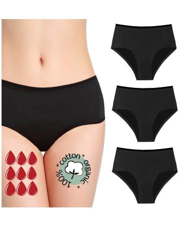 Noblood period underwear 2-3 tampons - washable - cotton - ecologically - menstruation - underwear for the period - periode briefs - absorbing - girls - XXS / 3XL Ultra -Pack XL