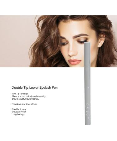 2Pcs Lower Eyelash Pencil Black Super Slim Double Tip Fine Lines Quickly Drying Lash Pen - Buy Online on GoSupps.com