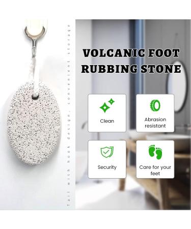Xixiran 2 Pieces Natural Bimsstein - Effective Lava Stone Pedicure Foot Scrub Tools for Hard Skin Removal on Feet & Hands - Buy Online on GoSupps.com