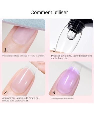 Solid Nail Gel Solid Nail Glue for Transparent Nail Tips 30ml Bonding Adhesive Non-Sticky Sculpting for Women and Home Salon Use - Buy Online on GoSupps.com