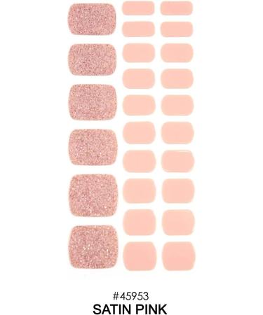 Laflare Gel Pedicure Strips - Adhesive Toenail Wraps with Glitter False Nails (P003 1) - Buy Online on GoSupps.com