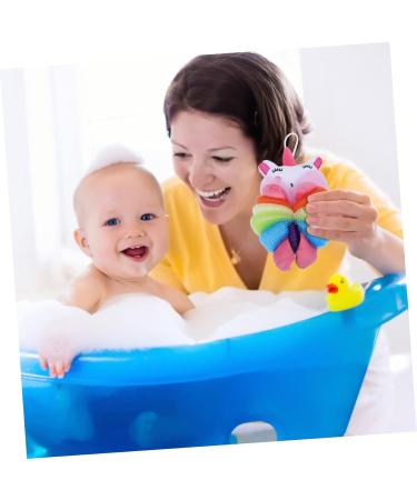2pcs Cartoon Bath Ball Loofah Sponge - Cute Bathing Scrubber for Kids | Mesh Body Wash Pouf - Buy Online on GoSupps.com