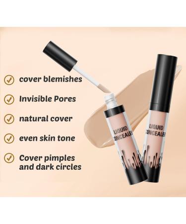 Full Coverage Concealer - Christmas Stocking Stuffers Gifts for Women Prefect Secret Santa Present for Women Waterproof and Sweat-Resistant Formula (02#) - Buy Online on GoSupps.com