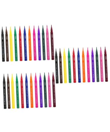 Beavorty 36 Pcs Eyeliner Pencil Women s Suits Colored Eyeliner Liquid Eyeliner Set Matte Makeup 1 count (Pack of 1) As Shownx3pcs