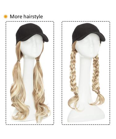 Buy Affordable Tess Extensions 16 Ombre Light Brown/Blond Synthetic Hair with Black Baseball Cap | 290g Women's Hair Extensions - Buy Online on GoSupps.com