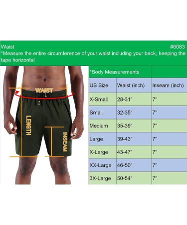 NELEUS Men's 7-Inch Workout Running Shorts with Pockets - 3 Pack (Black/Grey/Olive Green) - Size Large | Lightweight & Durable - Buy Online on GoSupps.com