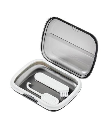 YOXIER Clear Braces Organizer Sure Here's A Product Title for Listing Portable Storage Box Safe Washable Design Eco-friendly Home Office Travel Clear Grey