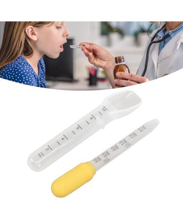 Baby Liquid Medicine Dropper Spoon | Food Grade Silicone Feeding Dispenser | Clear Scale Kids Oral Medicine Kit | for Toddler Infant Newborn (Yellow) - Buy Online on GoSupps.com