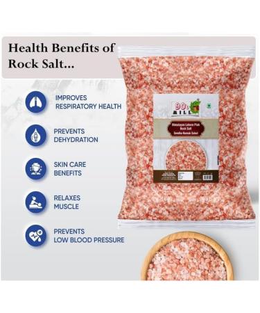 90's MILL Rock Salt Chunks | Ancient Crystal Sendha Namak with Natural Trace Minerals | Natural Whloe Saindhava Lavana Crystal Rock Salt Chunks Granules Rich In Calcium Potassium-850GM*6Pack - Buy Online on GoSupps.com