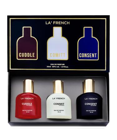 Perfume Gift Set for Women 3x30 ML Cuddle Commit & Consent Perfume Scent | Long Lasting EDP Fragrance Scent | Date night fragrance | Ideal Gift for Women