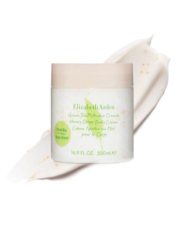 Elizabeth Arden Green Tea Pistachio Crunch Honey Drops Body Cream Moisturizer for Dry Skin Use Day or Night Softens and Moisturizes 16.9 oz.