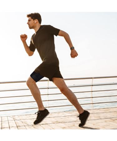 Supregear Thigh Wraps Support - 2-Pack Non-Slip Compression Sleeves for Hamstring & Quad | Adjustable Neoprene Upper Leg Brace for Men & Women | XL Black - Buy Online on GoSupps.com