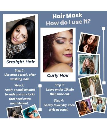 Organic Hair Mask for Deep Conditioning & Repair - Salon Quality Treatment for Dry Damaged Hair with Aloe & Essential Oils - Sulfate Free & Chemical-Free - For Women & Men - Buy Online on GoSupps.com