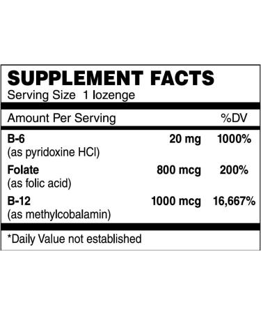 Nutri-Supreme Research Kosher B12 Lozenge (Methyl) W/ B6- Folic Acid and Biotin 100 Lozenges - Buy Online on GoSupps.com