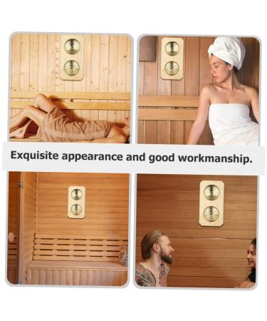 Happyyami Sauna Temperature & Moisture Meter | Thermometer & Hygrometer for Home & Outdoor Use | Sauna Barometer | Kitchen & Wall Accessories - Buy Online on GoSupps.com