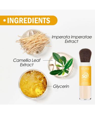 HADAVAKA Translucent SunscreenInfused Setting Powder Oil Control Natural Matte Finish Mineral Brush with Light Breathable Formula for All Skin Types 1PC - Buy Online on GoSupps.com