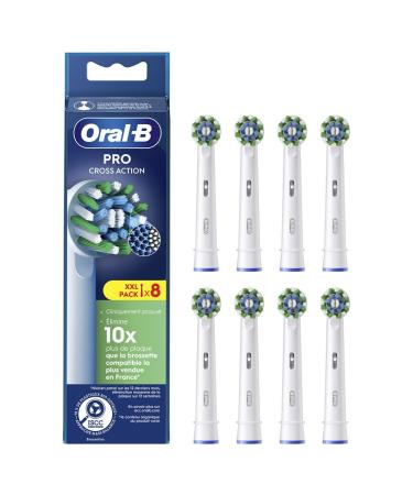 Oral-B Pro Cross Action brush heads for electric toothbrushes 8 pieces